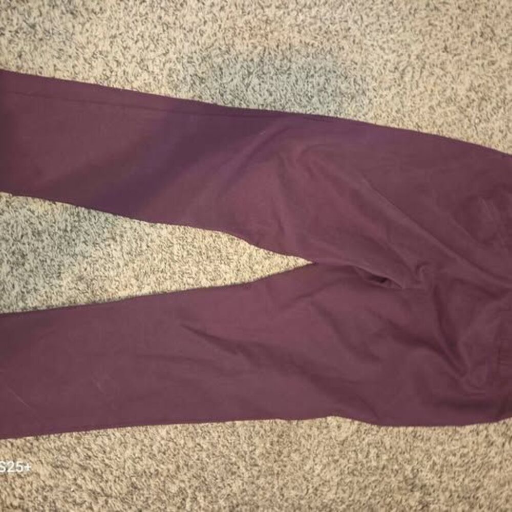 LOFT Julie SKINNY Maroon Pants - Picture 3 of 5